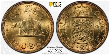 1926 HCN GJ 50 Ore KM-7 MS66