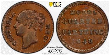 1848 1/4 Far X#4 Model MS62BN