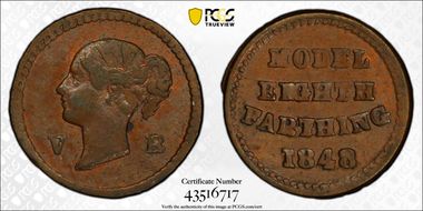 1848 1/8 Far X#3 Model MS63BN