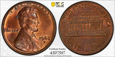 1960-D 1C Small Date MS63BN