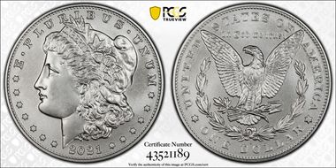 2021-D $1 Morgan Dollar 100th Anniversary MS70