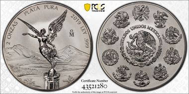 2019-Mo 2 Onza Libertad Ag Rev PR PR70