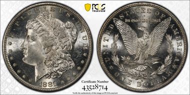 1881-S $1 MS64