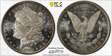 1884-O $1 MS62DMPL