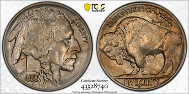 1938-D 5C Buffalo MS64