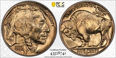 1938-D/S 5C Buffalo MS66