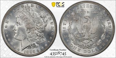 1896 $1 MS66