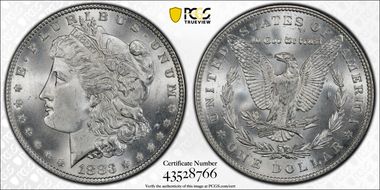 1883 $1 MS65+