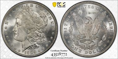 1896 $1 MS66+