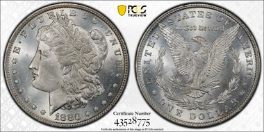 1880 $1 MS64