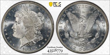 1881-S $1 MS66