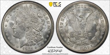 1921-D $1 MS63