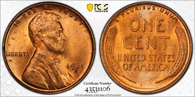 1931-S 1C MS64RD
