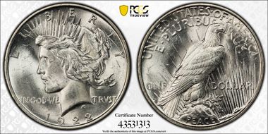 1922-D $1 MS63