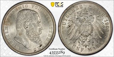 1908-F 5 Mk J-176 MS62