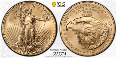 2021 $50 Gold Eagle - Type 2 MS69