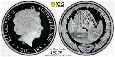 2000-C $5 Olympic - Bridge PR70DCAM