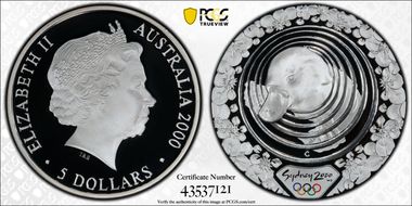 2000-C $5 Olympic - Platypus PR70DCAM