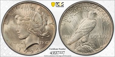 1923 $1 MS62
