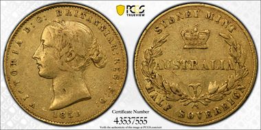 1859-SY 1/2 Sov XF45