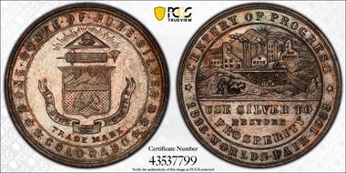 1933 CO SC$1 HK-870, Century of Progress MS65