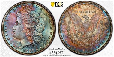 1887 $1 MS65