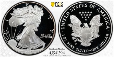 1995-P $1 Silver Eagle PR69DCAM