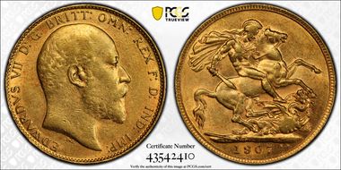 1907 Sov S-3969 AU58