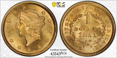 1851 G$1 MS64