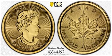 2015 $1 Maple Leaf/Au MS68