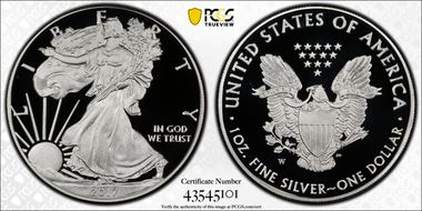 2017-W $1 Silver Eagle PR69DCAM
