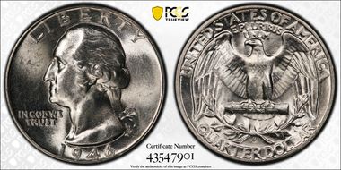 1946-D/D 25C RPM FS-501 MS63