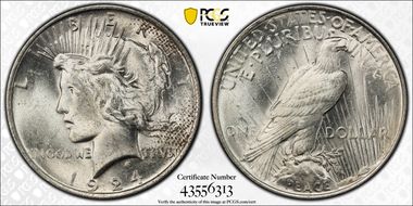 1924 $1 MS63