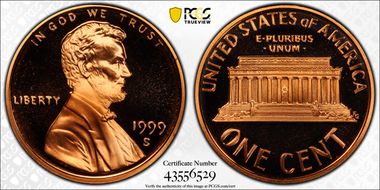 1999-S 1C PR70DCAM