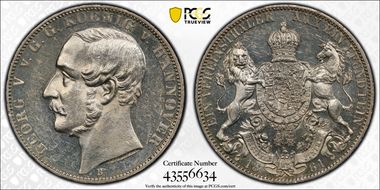 1861-B Thaler MS62PL