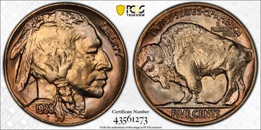 1938-D 5C Buffalo MS66