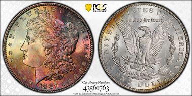 1887 $1 MS67