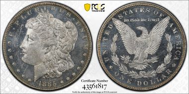 1885 $1 MS63DMPL