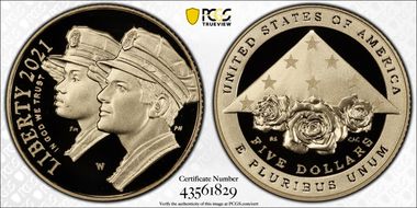 2021-W $5 Nat'l Law Enforcement Mem. PR70DCAM