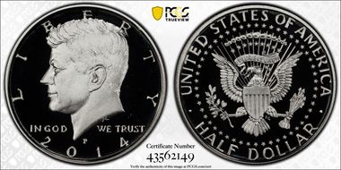 2014-P 50C Silver 50th Anniversary Set PR69DCAM