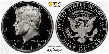 2014-P 50C Silver 50th Anniversary Set PR69DCAM
