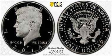 2014-P 50C Silver 50th Anniversary Set PR69DCAM