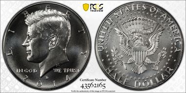 2014-D 50C Silver, 50th Anniversary Set MS69