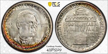 1950-S 50C Booker T. Washington MS67+