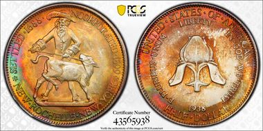 1938 50C New Rochelle MS68+