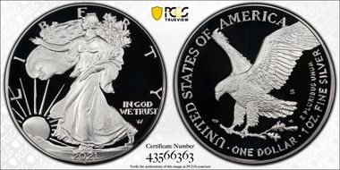 2021-S $1 Silver Eagle - Type 2 PR69DCAM
