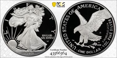 2021-S $1 Silver Eagle - Type 2 PR69DCAM