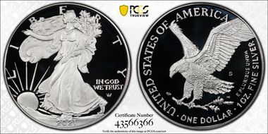 2021-S $1 Silver Eagle - Type 2 PR70DCAM
