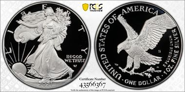 2021-S $1 Silver Eagle - Type 2 PR69DCAM