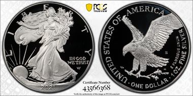 2021-S $1 Silver Eagle - Type 2 PR69DCAM